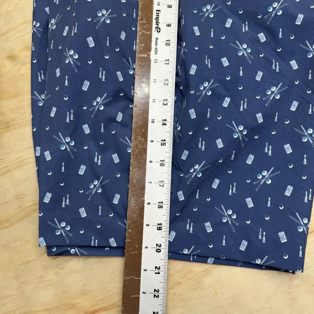 NEW RLX Ralph Lauren Golf Cypress Novelty Print Shorts Clubhouse Billards Sz 38